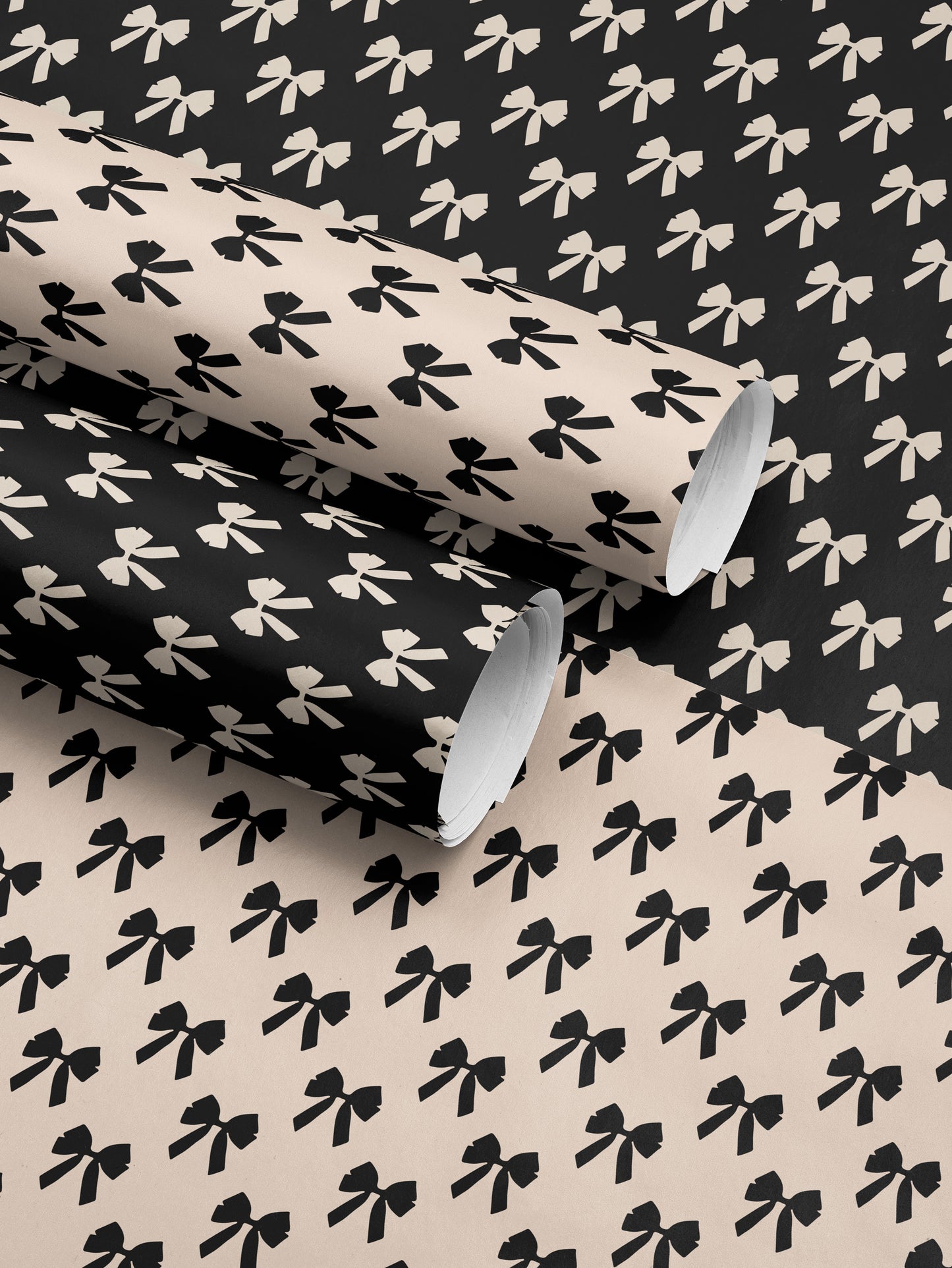 Elegant Bows - White Wrapping Paper - House of Parlington