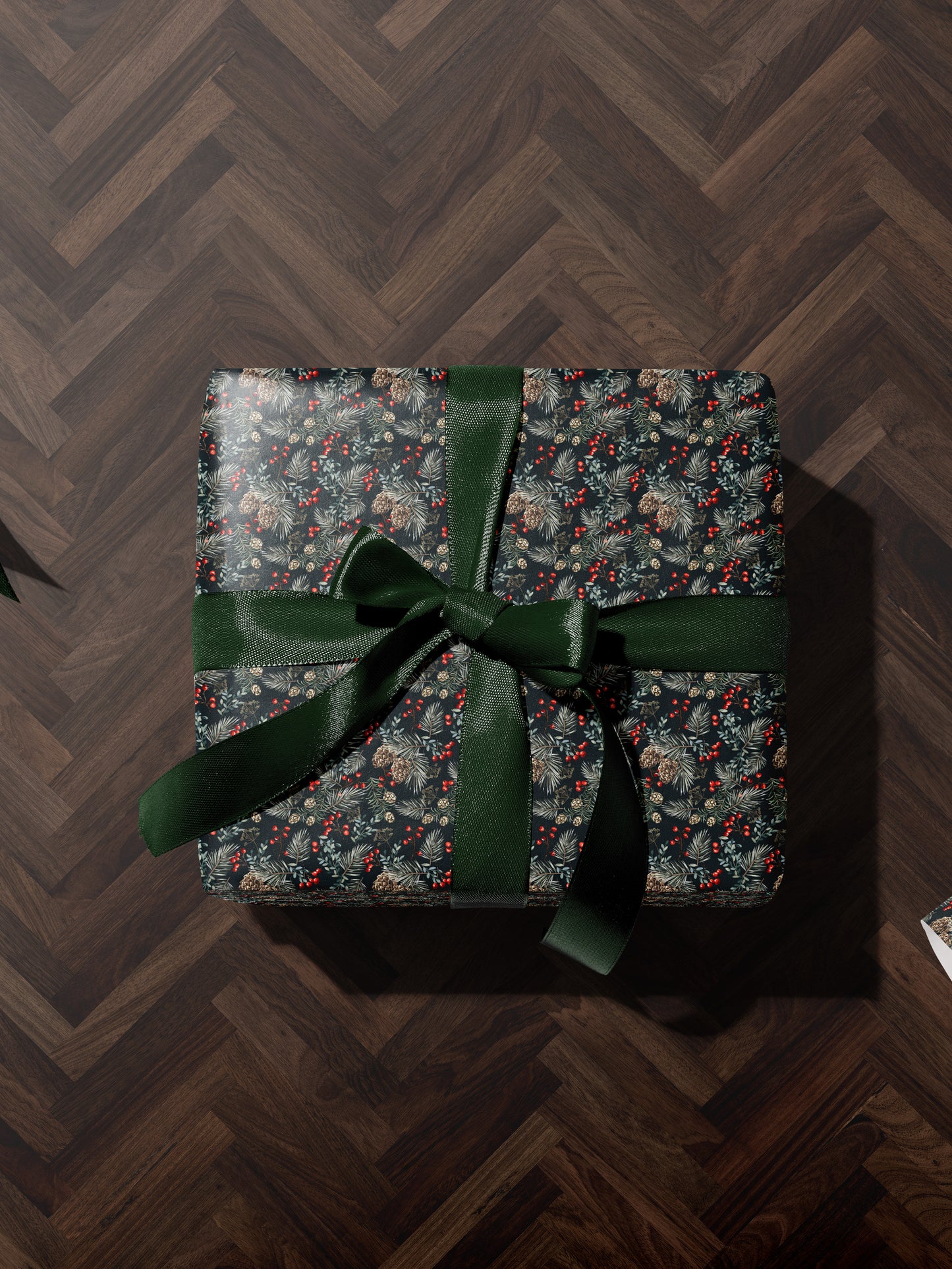 Winter Pinecone Wrapping Paper - House of Parlington