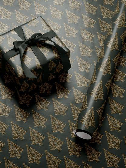 Elegant Christmas Tree - Green Wrapping Paper - House of Parlington