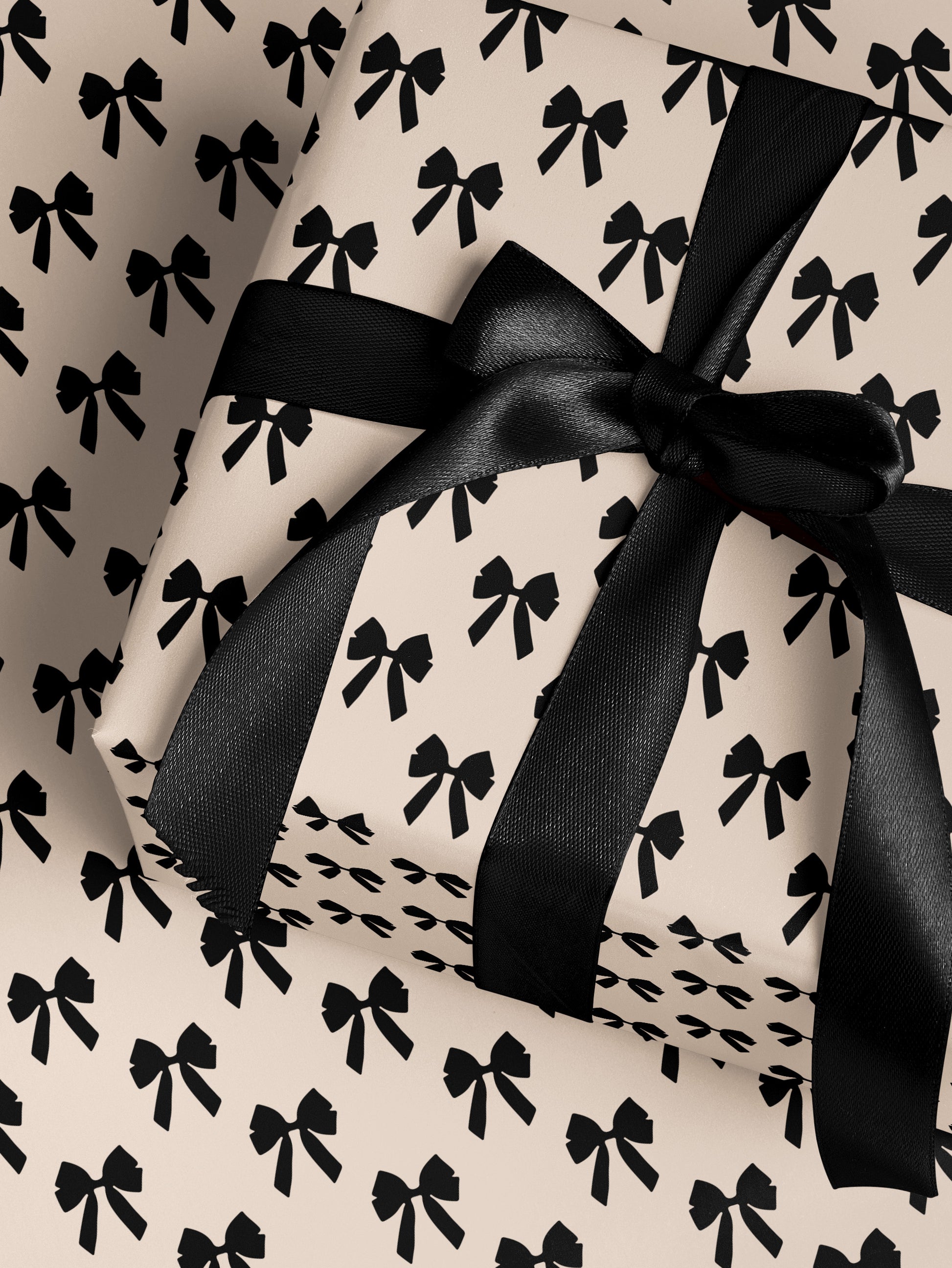 Elegant Bows - White Wrapping Paper - House of Parlington